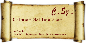 Czinner Szilveszter névjegykártya